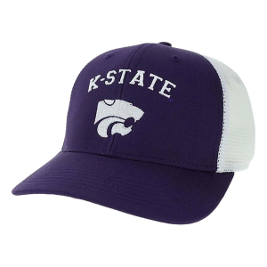 Kansas State Wildcats Legacy Dime Arch Adjustable Hat One Size Purple/White