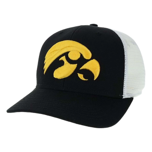 Iowa Hawkeyes Legacy Dime Arch Adjustable Hat One Size Black/White