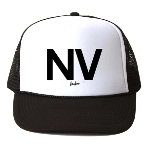 Girls' Bubu Nevada State Snapback Hat Large White Black