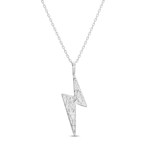 Splendid Iris Gilded Lightning Strike Pendant Necklace