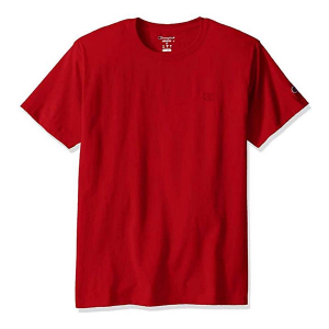 Men's Champion Classic Jersey T-Shirt Small Scarlet