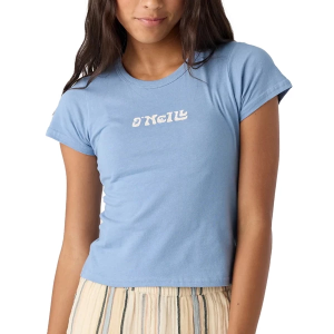 Girls' O'Neill Island Palms T-Shirt Small Faded Denim