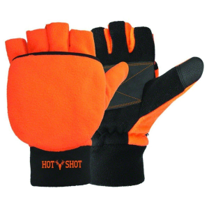 Men's Hot Shot Bulls-Eye Blaze Hunting Flip Gloves