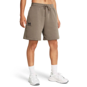 Women's Under Armour Essential Fleece Relax Boyfriend Lounge Shorts Small Dusk/Black