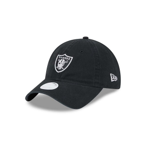 Women's Las Vegas Raiders New Era Glitz 9Twenty Adjustable Hat One Size Black