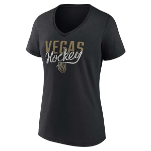 Women's Vegas Golden Knights Fanatics Skate Lace T-Shirt Large Black