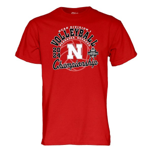 Nebraska Cornhuskers Blue 84 Volleyball Cross Link T-Shirt XLarge Red