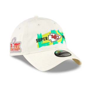 Kansas City Chiefs New Era Super Bowl LIX 9Twenty Adjustable Hat One Size White