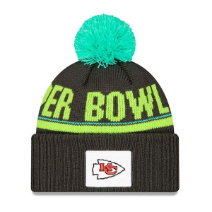 Kansas City Chiefs New Era Super Bowl LIX Beanie One Size Black