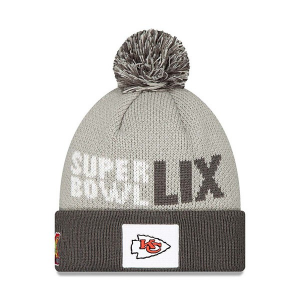 Kansas City Chiefs New Era Super Bowl LIX Bound Beanie One Size Grey