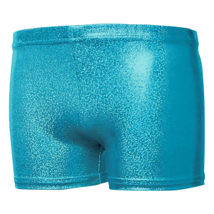 Girls' Motionwear Llc Motionwear Shine Low Rise Spandex Shorts AM Ocean Blue