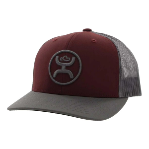 Men's Hooey O Classic Snapback Hat One Size Maroon/Grey