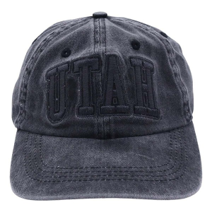 Utah Utes Gameday Social Women's Varsity Tonal Adjustable Hat One Size Black