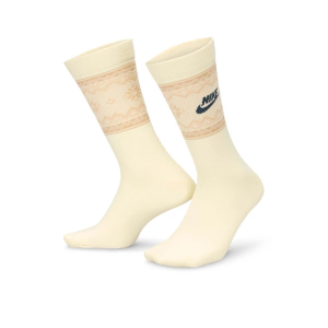 Adult Nike Everyday Essentials Crew Socks Medium White/Blue/Gold