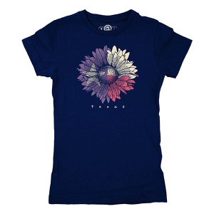 Kids' The Duck Company Texas Flag Flower T-Shirt Small Navy