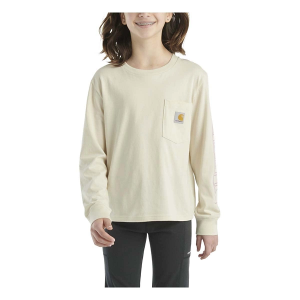 Girls' Carhartt Graphic Pocket Long Sleeve T-Shirt 6XY Malt