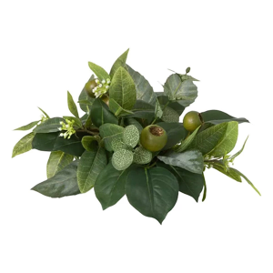 Sullivans 4" Artificial Green Israeli Ruscus Leaf Half Orb