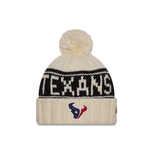 Women's Houston Texans New Era 2024 Sideline Beanie One Size Tan