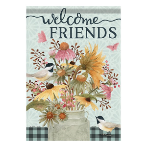 Carson Home Accents Welcome Friends Fall Garden Flag