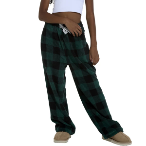 Kids' Fornia Fleece Drawstring Pajama Pants XSmall Green Buffalo