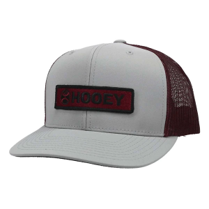 Men's Hooey Lock-Up Snapback Hat One Size Grey/Maroon