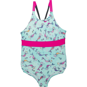 Girls' Nano Noruk Kitten Mermaid One Piece Swimsuit Toddler 2T Pale Sky