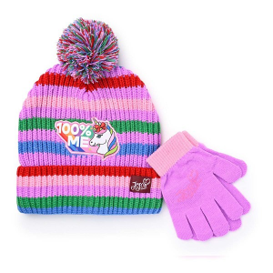 Kids' Berkshire Fashions Unique Unicorn Beanie and Glove Set