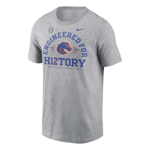 Boise State Broncos Nike Football Playoff Unleash T-Shirt 2XLarge Heather Grey