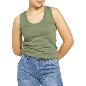 Women's Eden Ruth Basic Scoop Neck Tank Top XSmall Olivine