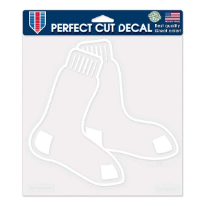 Wincraft Boston Red Sox 8"x8" Perfect Cut White Decal