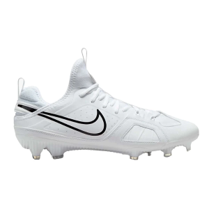Men's Nike Huarache 9 Varsity LAX Molded Lacrosse Cleats 12 White/Black