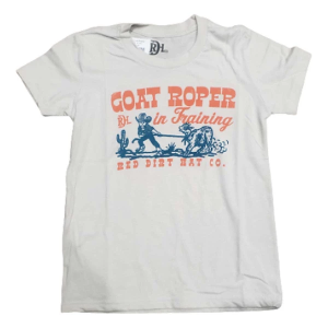 Kids' Red Dirt Hat Co. Goat Roper T-Shirt Medium Heather Dust