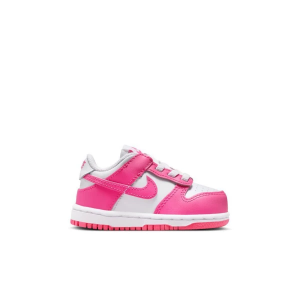 Nike Dunk Low Sneakers Toddler 6T Regular White/Laser Fuchsia