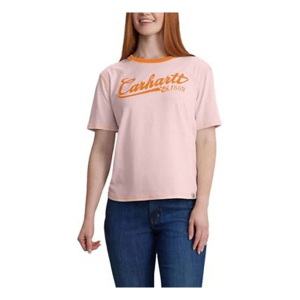 Women's Carhartt Tencel Fiber Series Ringer T-Shirt XSmall Soft Rose