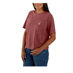 Women's Carhartt Loose-Fit Lightweight T-Shirt Small Barnwood