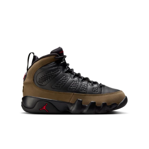 Kids' Air Jordan 9 Retro "Olive" Sneakers Big 4.5 Regular Black/True Red/Light Olive