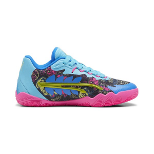 Women's Puma Stewie 3 Midnight In Tokyo Basketball Shoes 7.5 Regular Blue/Pink
