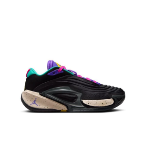 Kids' Jordan Luka 3 Basketball Shoes Big 4 Regular Black/Hyper Grape/Hyper Jade/Pink Prime