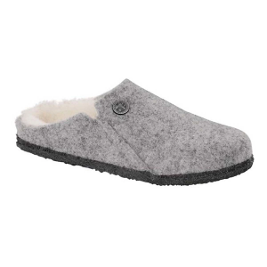 Women's BIRKENSTOCK Zermatt Shearling Casual Slippers Narrow 37 Light Gray Wool Shearling