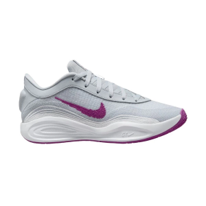 Women's Nike G.T. Hustle Academy Basketball Shoes 8 Regular Pure Platinum/Hot Fuchsia-White