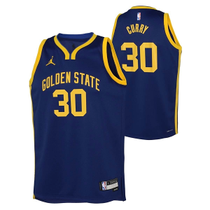 Kids' Golden State Warriors Steph Curry #30 Nike 2022 Statement Jersey XLarge Blue