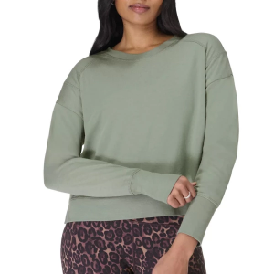 Women's Sweaty Betty After Class Crewneck Sweatshirt Small Green