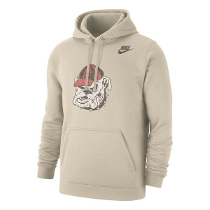 Georgia Bulldogs Nike Hoodie Large Tan