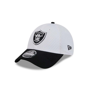 Las Vegas Raiders New Era 2024 Training Camp 9Forty Adjustable Hat One Size White