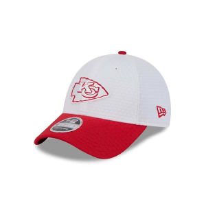 Kansas City Chiefs New Era 2024 Training Camp 9Forty Adjustable Hat One Size White