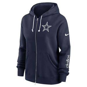 Dallas Cowboys Women's Nike Team Mid Athletic Jacket XSmall Navy