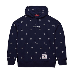 Women's Dallas Cowboys Mitchell and Ness Repeat Hoodie Large Navy