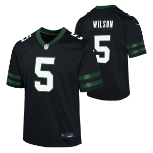 New York Jets Garrett Wilson #5 Nike Alternate Kids' Jersey Large Black/Green