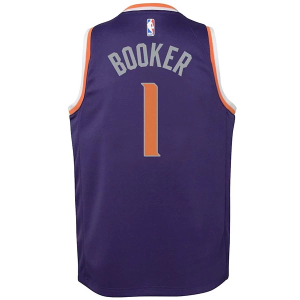 Kids' Phoenix Suns Devin Booker #1 Nike Swingman Jersey XLarge Purple