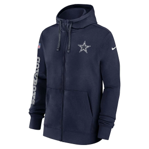Dallas Cowboys Nike 2024 Club Full Zip Small Navy